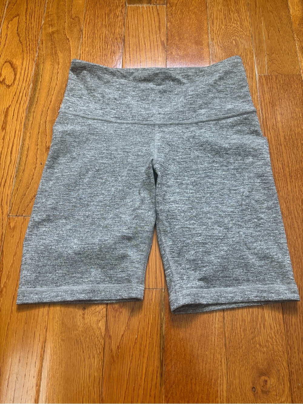Old Navy Heather Gray High-Waist Bike Shorts